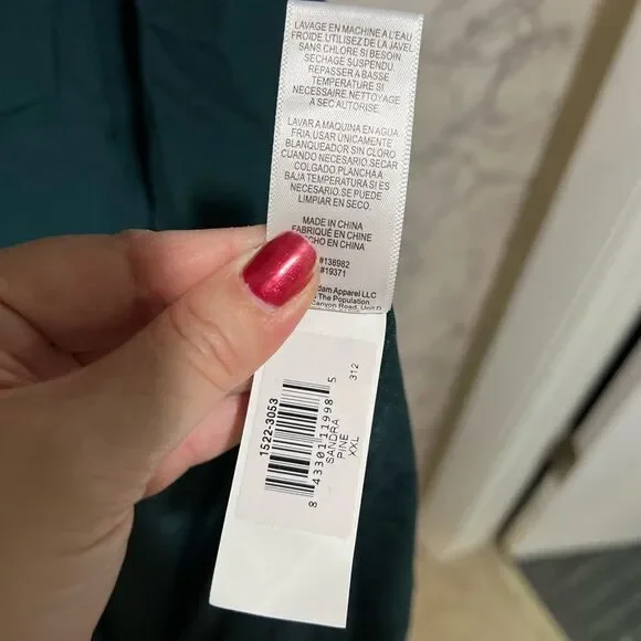 Dress The Population Sandra Gown in Pine - Picture 8 of 11